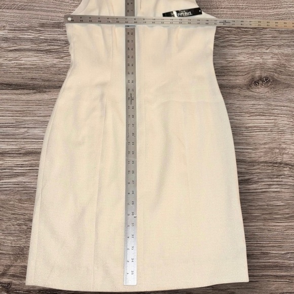 TAHARI ASL Women’s Metallic Sheath Sleeveless Ivory Dress ~ Size 6 ~ NWT - Picture 9 of 9